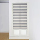 Hot sale customized manual rope decorative window shade cheap zebra blinds