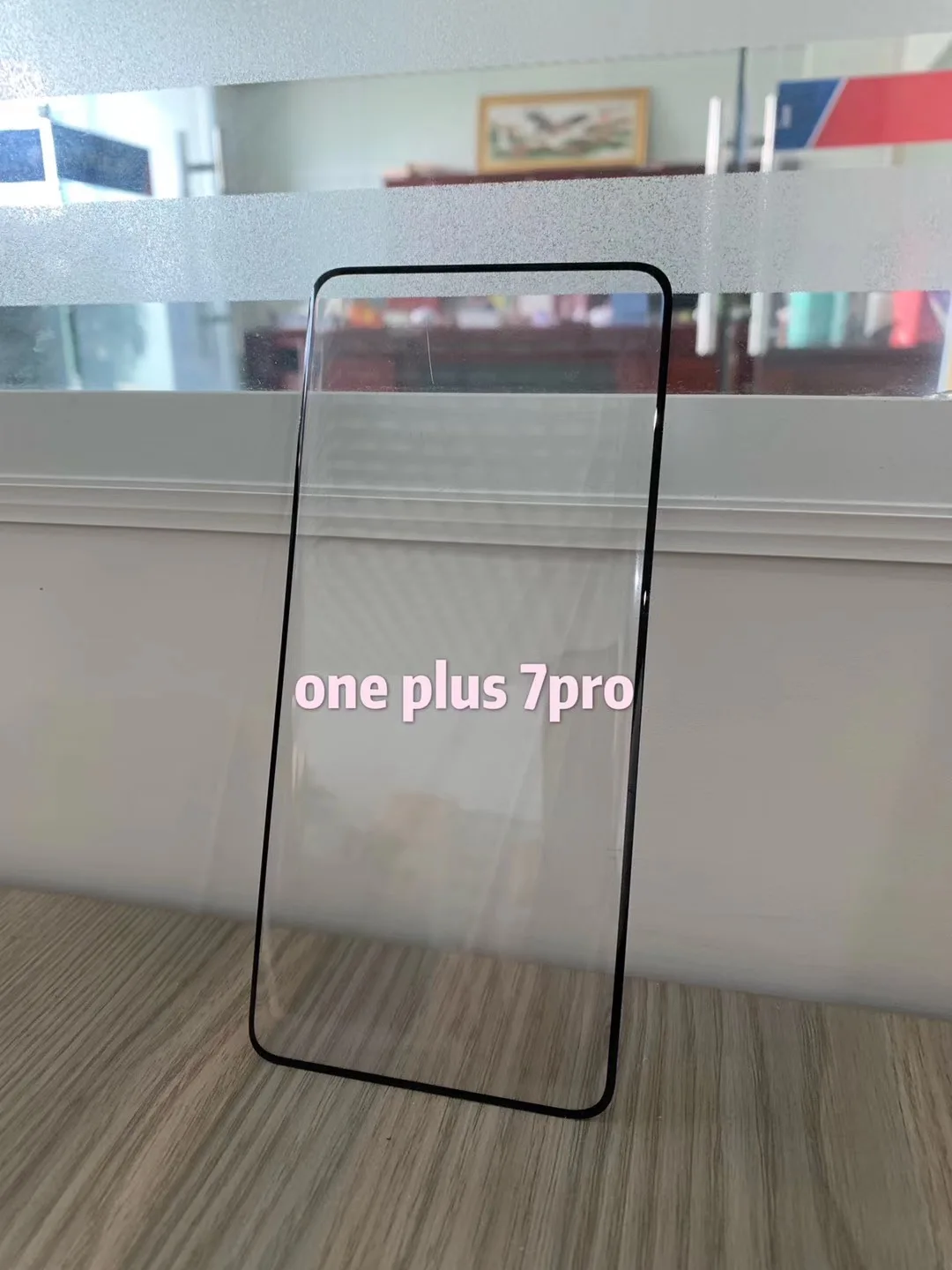 日本asahi 玻璃 3d 弯曲钢化玻璃屏幕保护膜适用于 oneplus 7pro