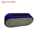 FM Radio Wireless Blue-tooth Alarm Clock Mobile Wireless Speaker Audio With TF Card