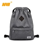 high quality new design custom logo nylon drawstring bag