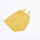 baby child girls bowknot tanks yellow cotton dresses with shiny surface