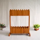 double-deck wooden flower garden box pot planter, garden pot