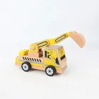 Decoration crafts flexible personality Wooden excavator toy
