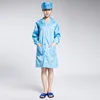 Wholesale blue uniform smocks/antistatic esd clothes/antistatic cleanroom esd smock