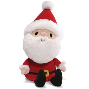 sitting santa claus plush toy