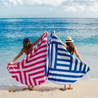 2018 Hot Selling Sand Free Custom Large Microfiber Circle round beach towel