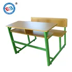 University school desk with bench high quality modern school furniture desk set in classroom