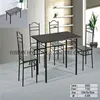 China foshan brand new dining table and four chairs set black for sale