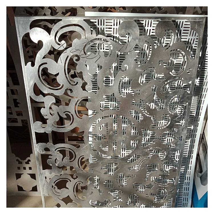 Aluminum Laser Cut Perforated Screen Metal Decorative Panel