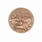 Custom ANTIQUE Plating COOPER 2D 3D Metal Enamel Coin Medal Zinc Alloy