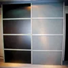bedroom Aluminum frame sliding glass wardrobe door