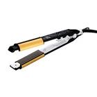 LCD circle pattern ceramic coating power cord wonderful high quality electric iron hair straightener