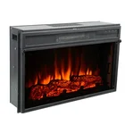 Three color flame 220V/240V 9 hour timer remote control electric fireplace