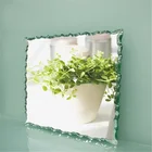 sliver and aluminium decorate mirror glass double painted