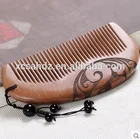 2018 Hot Selling Custom Logo Cheap Peach Wooden Hair Beard Comb
