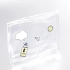 Custom transparent clear Pvc Cosmetic Pouch