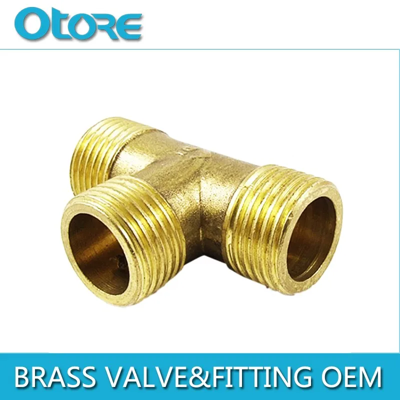 BFE45 DZR Brass/ Bronze Male Thread Tee DN15-DN65