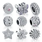 LZESHINE Cz Micro Pave Beads Custom Charms For Necklace Bracelets