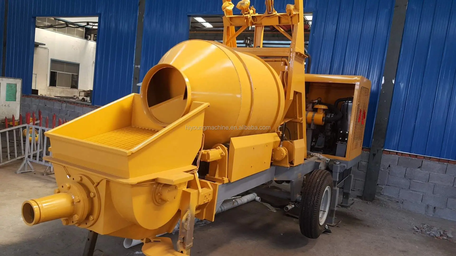 factory price concrete mixer with pump in india in india