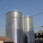 Factory price 3000ton hot-galvanized grain steel silo cost