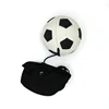 Bounce Return Rubber Sport Football Ball With Elastic String and Wrist Band