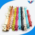 Various types trigger metal 6 ring binder clip mechanism