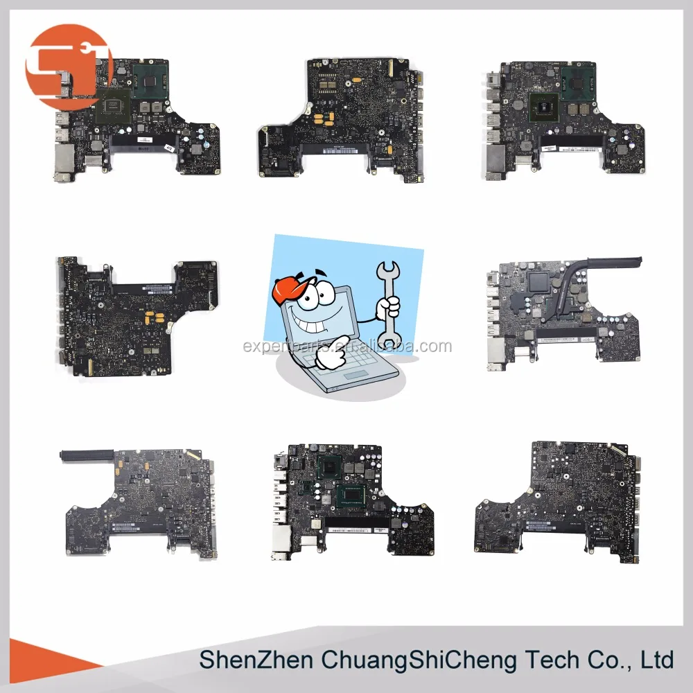 Portátil A1278 series motherboard Reparación de placa lógica para Apple MacBook Pro 13 pulgadas todo el modelo 2008 2009 2010 2011 2012