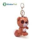Customized Mini Plush Raccoon keychain Decorative Toys teddy Bear Plush Toy custom keychain