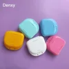 Denxy Dental Compact Colorful Dental Orthodontic Retainer Box Case mouthguards biteguards dentures Sport Guard