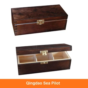 china style vintage custom paint wooden gift tea box