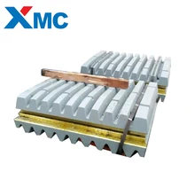 Manganese steel casting Terex Pegson jaw crusher liner plate with 13%Mn,18Mn%,22%Mn