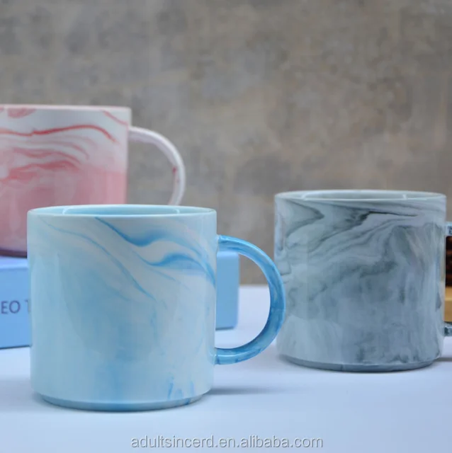 hot sale marbling ceramic mugs european creative tea cups gift