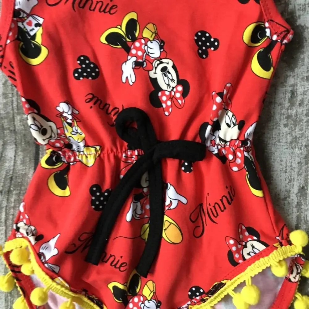 baby girls Summer spring clothing infant baby girls romper baby minnie romper with matching headband
