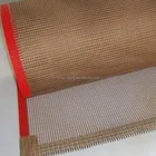 PTFE teflon coated fiberglass fabric mesh conveyor belt,border reinforced