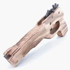 kid wooden model rubber band hand laser game toy gun