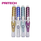 PRITECH Beautiful Colorful Spiral Curl Ceramic Hair Curling Irons Hair Curler