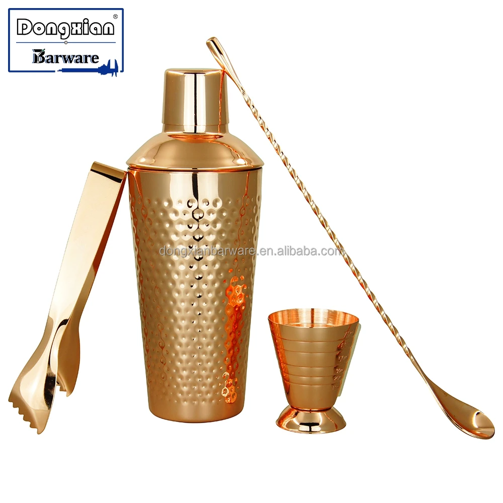 gold barware set