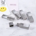 2019 Customized LOGO Glass crystal USB 2.0 pen drive Memory Flash Stick 8GB U disk