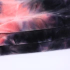 China made micro home textile fabrics material customized printed trico knitted type plush Tie-dyed fabric