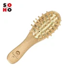 cheap custom printed wooden combs for hotel travel wood hair comb