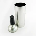 specail shape bulk silver bottle tin can for coffee / tea / wine packing
