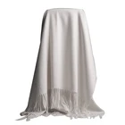 2015 New Product Personalized Men Fashion White Silk Scarf