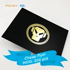 Cool Bar Event Card Leaflets Gold Hot Foil Stamps Print Store Shanghai Printer Service