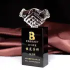 New Designed Cheap Crystal Trophy Award Glass Trophies
