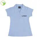 Wholesale Custom Design Kindergarten Girl Clothing Children Kids School Uniform Polo T Shirt For Summer