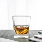 9 oz Double Old Fashioned Square base Whiskey Rocks glasses
