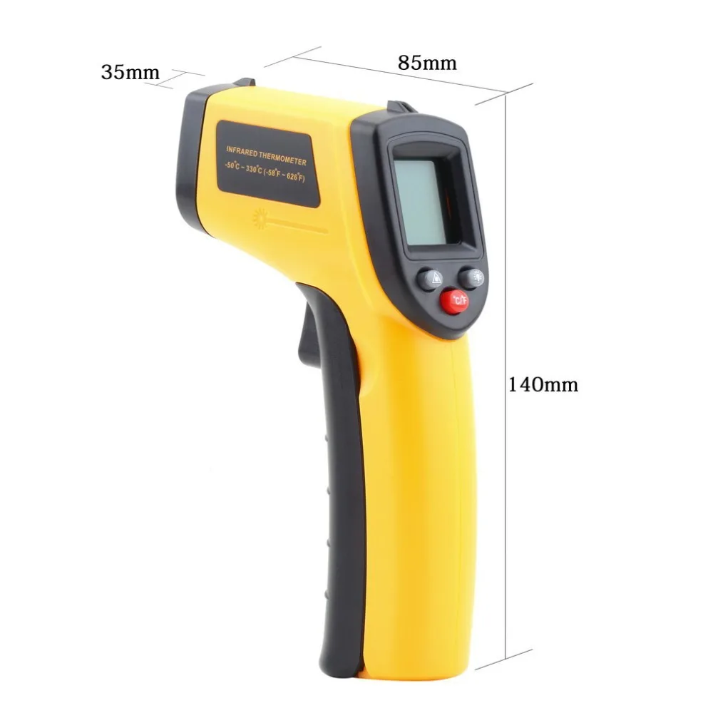 1 Pcs GM320 Laser LCD Digital IR Infrared Thermometer Temperature Meter Gun Point -50~330 Degree Non-Contact Thermometer