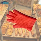 Household Customized BBQ Silicone Cooking Baking Oven Gloves