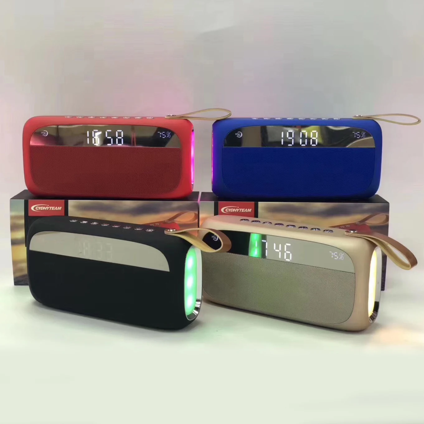 HY-28 mini alarm clock bluetooth speaker with led light - ANKUX.COM
