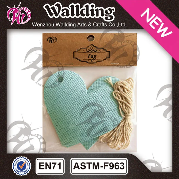 hot sale heart shape hang tags for clothing